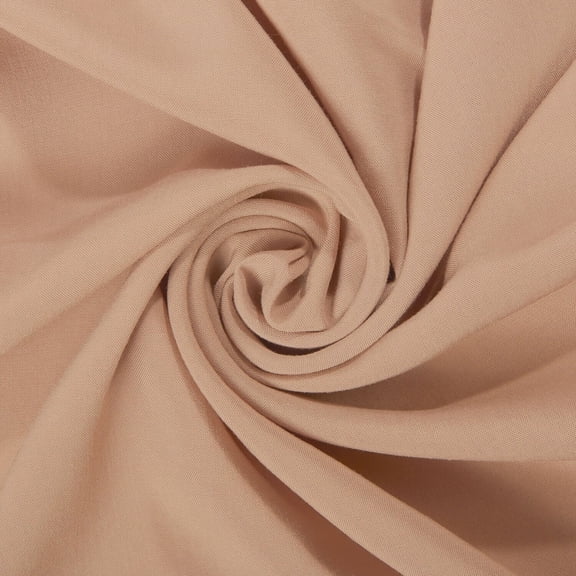 Rayon Challis Fabric 56/57 Inch Lightweight Breathable Fabric By The Yard For Sewing Apparel, Accessories, & Décor - Khaki (5 Yards)