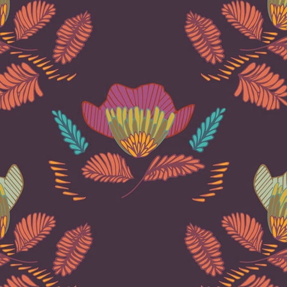 Rayon Challis Fabric Purple - per yard