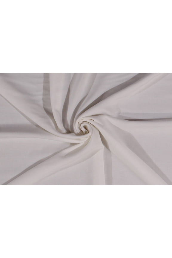 Rayon Challis Solid Off-White 56" Wide Fabric by the Yard (7100F-4C)