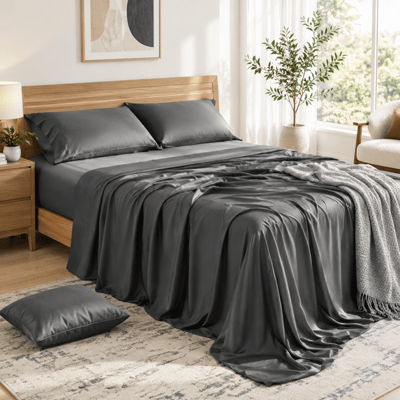 Rayon Derived From Bam_boo Bed Sheet Set 19