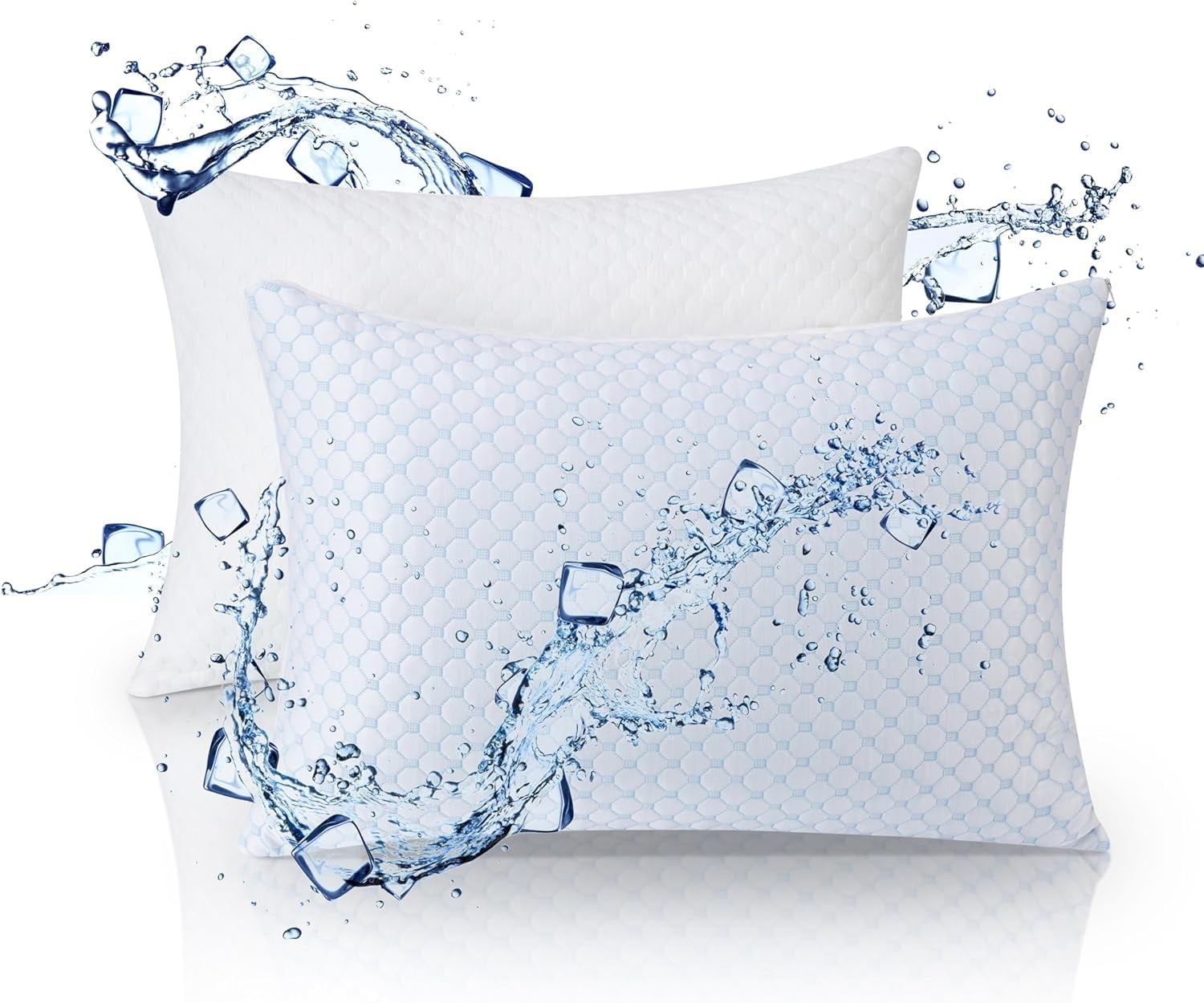 Rayon Made from Bamboo Pillow for Sleeping, Adjustable Memory Foam Pillows, Firm Pillow for Back
