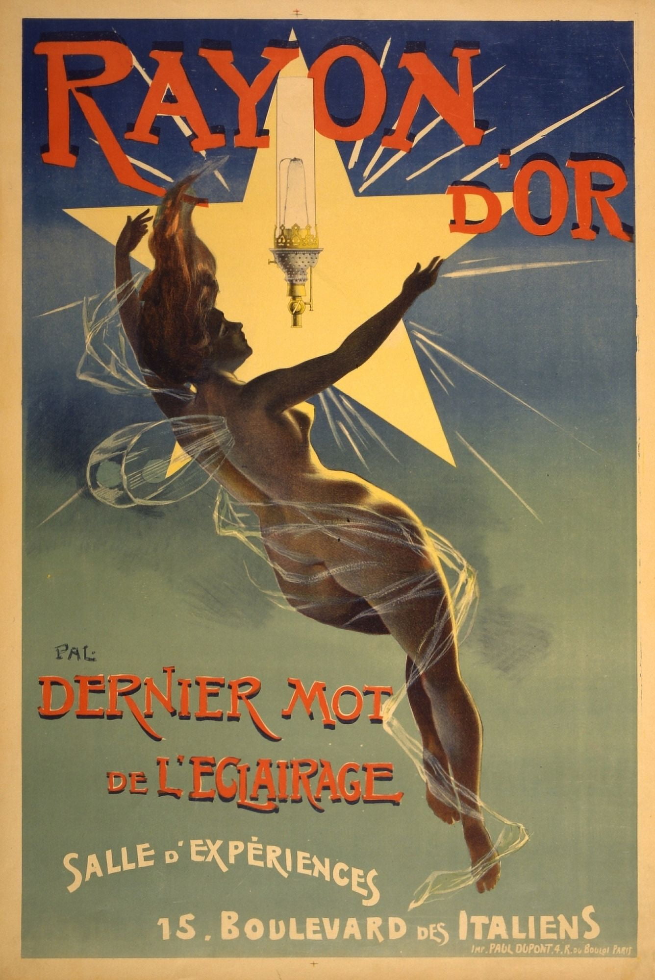 Rayon dor dernier mot de leclairage 1895 Canvas Art - Jean de Palologue (18 x 24)