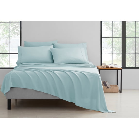 Rayon from Bamboo 6-Piece Luxury Sheet Set - 7 Colors - Aqua - Twin