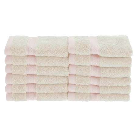 Rayon from Bamboo 650 GSM 12-Piece Face Towel Set Ivory