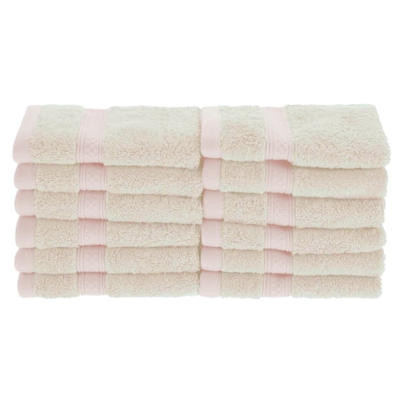 Rayon from Bamboo 650 GSM 12-Piece Face Towel Set Ivory