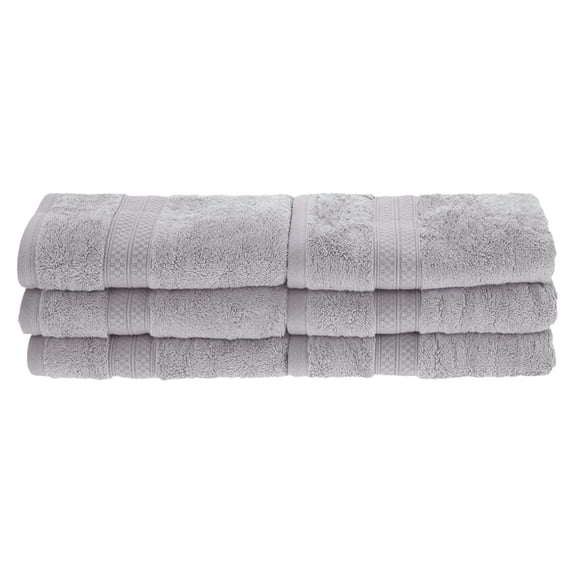 Rayon from Bamboo 650 GSM 6-Piece Hand Towel Set Chrome