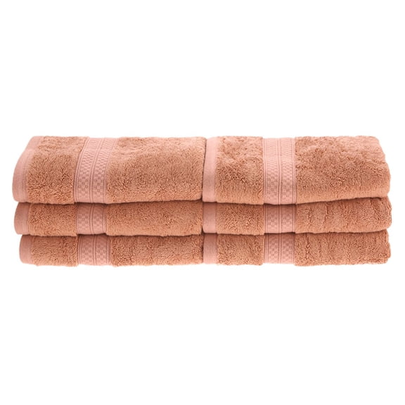 Rayon from Bamboo 650 GSM 6-Piece Hand Towel Set Salmon