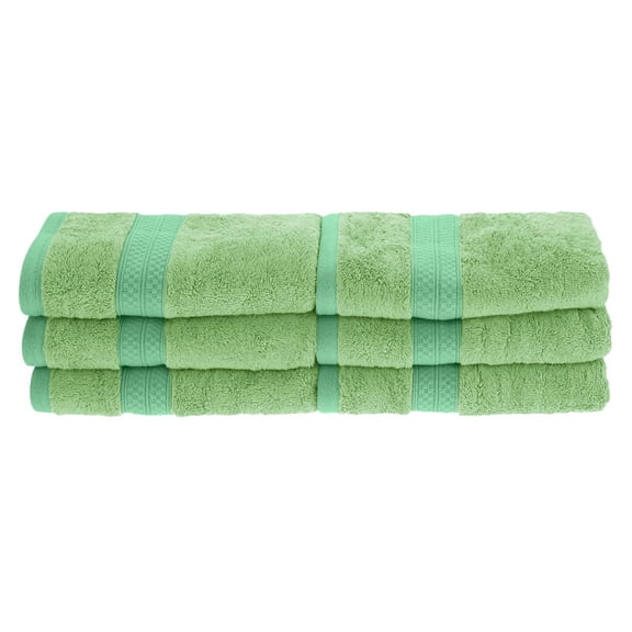 Rayon from Bamboo 650 GSM 6-Piece Hand Towel Set Spring Green