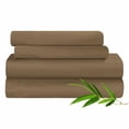 thumbnail image 1 of Rayon from Bamboo Solid Deep Pocket Sheet Set Taupe / Full, 1 of 4