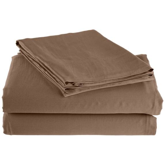 Rayon from Bamboo Solid Deep Pocket Sheet Set Taupe / Full