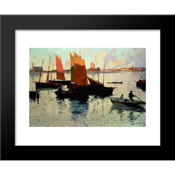 Rayons du soir 20x24 Framed Art Print by Charles Cottet