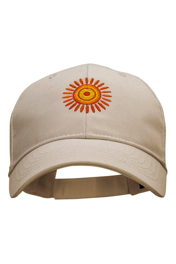 Rayos de Sol Embroidered Low Profile PET Spun Cap - Khaki OSFM