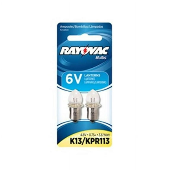 Rayovac 620-K13-2TB Krypton Bulb For 4D Flashlights Or 6V Applications Or Lanterns