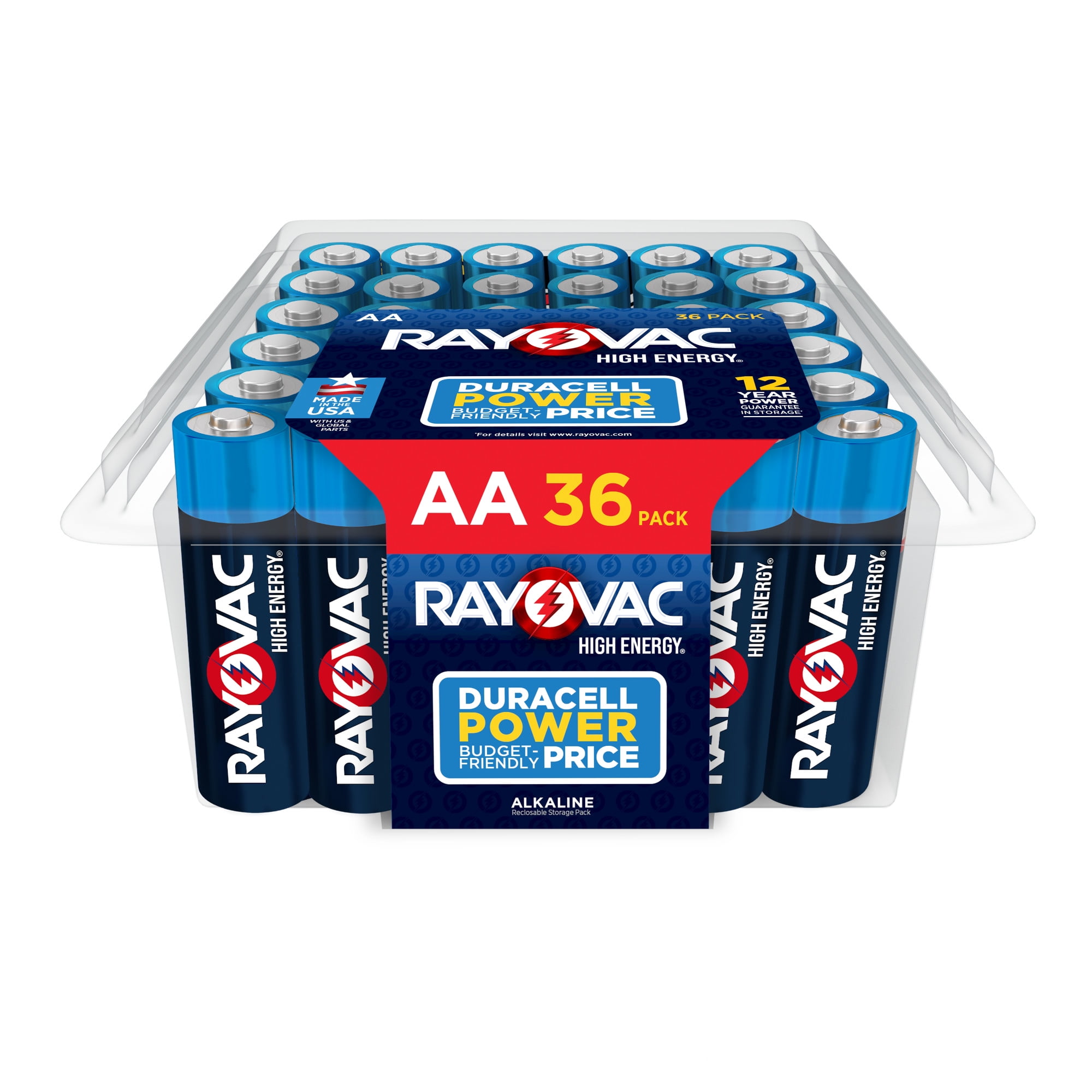 Rayovac High Energy AA Batteries (36 Pack), Double A Batteries