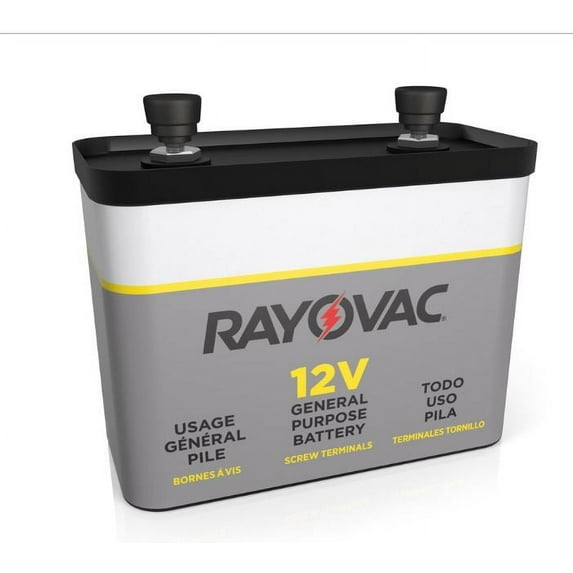 Rayovac - 926 - Rayovac 926 Lantern Battery, General Purpose, 12 Volt, Screw Terminals
