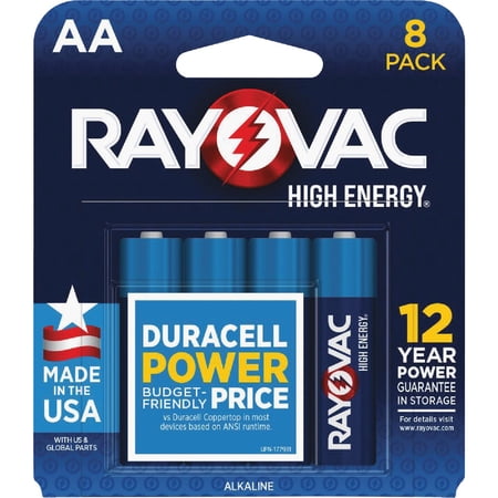 Rayovac AA Alkaline Batteries, 815-6F, 6-Pack
