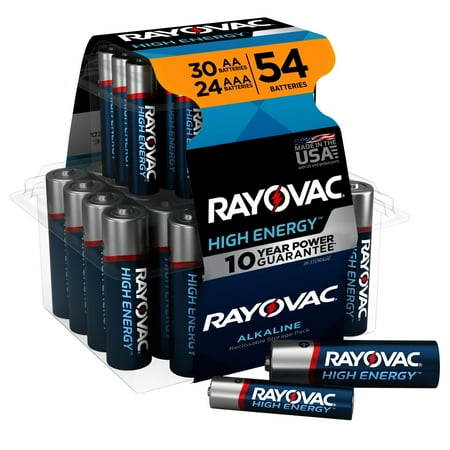 product image of Rayovac AA Batteries & AAA Batteries Combo Pack, 30 AA and 24 AAA (54 Battery Count)