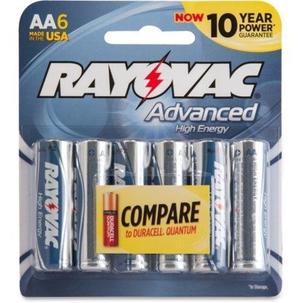 Rayovac Advanced High Energy AA Alkaline Batteries (Pack of 20 ...