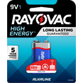 thumbnail image 1 of Rayovac High Energy Alkaline Battery, Size 9V Battery, 1-pack A1604-1K (Packaging may vary), 1 of 8
