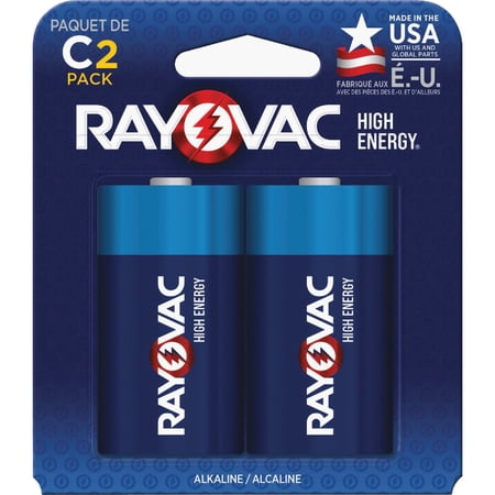 Rayovac Alkaline C Batteries, 814-2F, 2-Pack