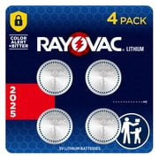 Rayovac CR2025 Coin Batteries (4 Pack), 2025 3V Lithium Batteries, Long-Lasting Power Compatible with Key Fobs, Watches and more