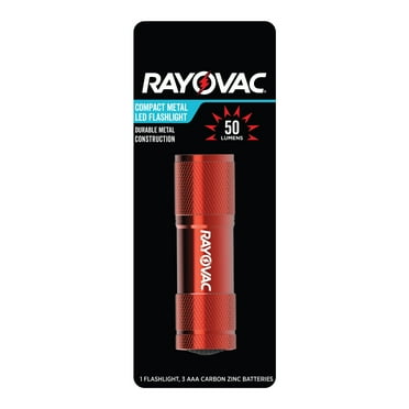 Rayovac Compact Metal LED Flashlight, 50 Lumens