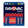 thumbnail image 1 of Rayovac Fusion AA Batteries (6 Pack), Double A Alkaline Batteries, 1 of 9