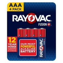 Rayovac Fusion AAA Batteries (4 Pack), Triple A Alkaline Batteries