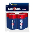 thumbnail image 1 of Rayovac Fusion D Batteries (4 Pack), Alkaline D Cell Batteries, 1 of 8