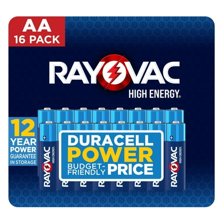Rayovac High Energy AA Batteries (16 Pack), Double A Batteries