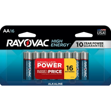 Rayovac High Energy AA Batteries (16 Pack), Double A Batteries