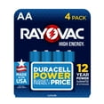 thumbnail image 1 of Rayovac High Energy AA Batteries (4 Pack), Double A Batteries, 1 of 11