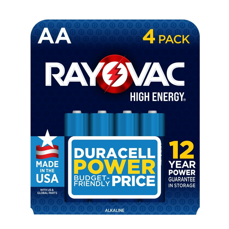 High Energy Premium Alkaline AA Batteries, 4/Pack High Energy Premium Alkaline AA Batteries, 4/Pack