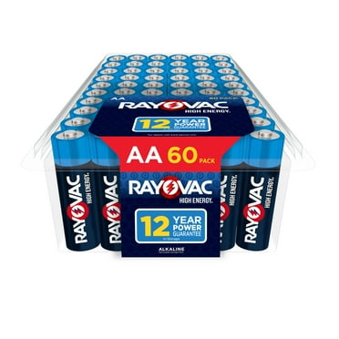 Rayovac High Energy AA Batteries (60 Pack), Double A Batteries