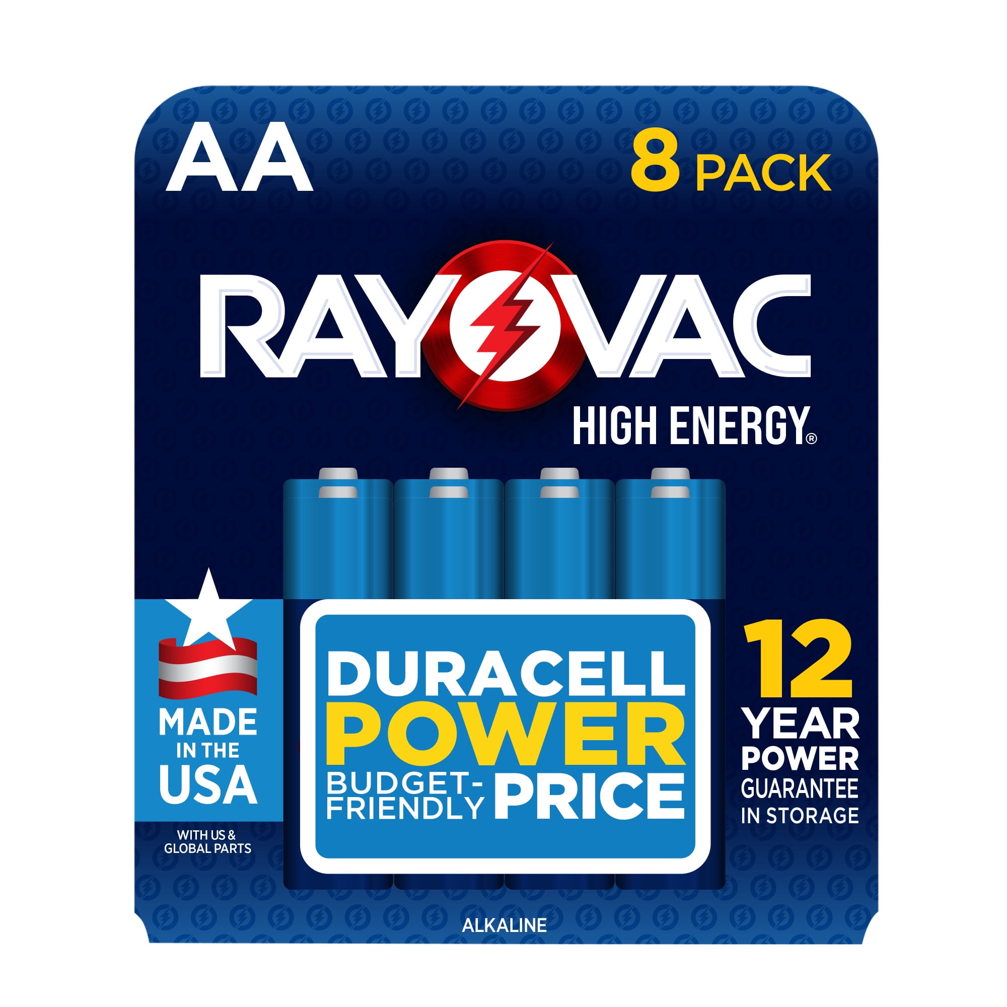 Rayovac High Energy AA Batteries (8 Pack), Double A Batteries