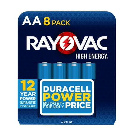Rayovac High Energy AA Batteries (8 Pack), Double A Batteries