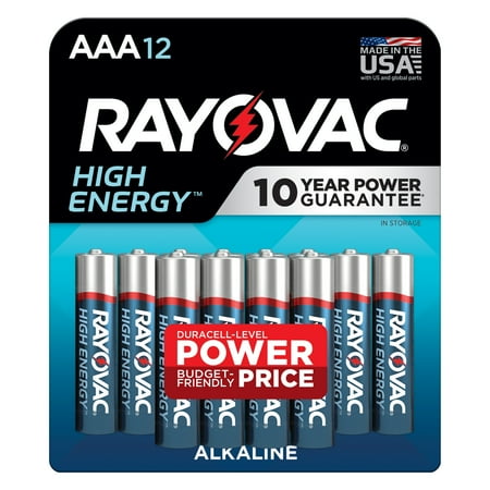 Rayovac High Energy AAA Batteries (12 Pack), Triple A Batteries