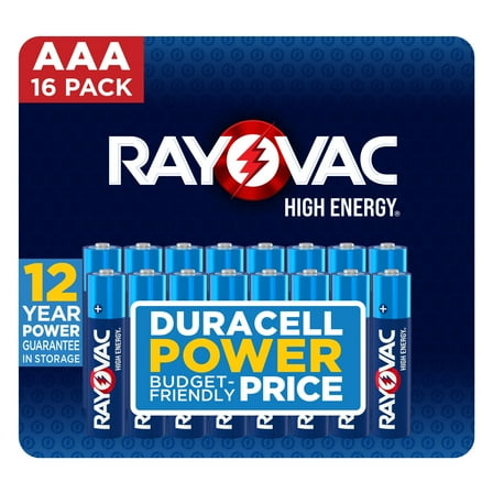 Rayovac High Energy AAA Batteries (16 Pack), Triple A Batteries