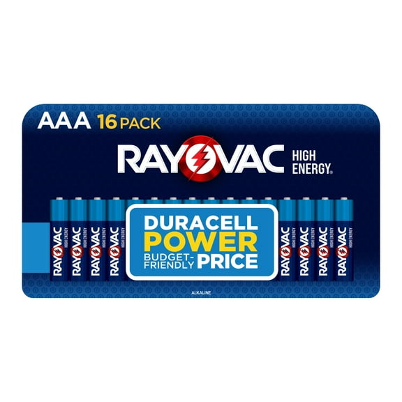 Rayovac High Energy AAA Batteries (16 Pack), Triple A Batteries