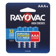 Rayovac High Energy AAA Batteries (4 Pack), Triple A Batteries