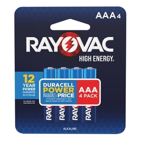 Rayovac High Energy AAA Batteries (4 Pack), Triple A Batteries