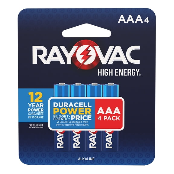 Rayovac High Energy AAA Batteries (4 Pack), Triple A Batteries