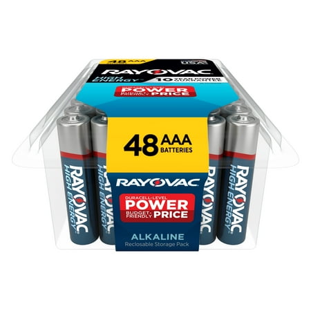 Rayovac High Energy AAA Batteries (48 Pack), Triple A Batteries