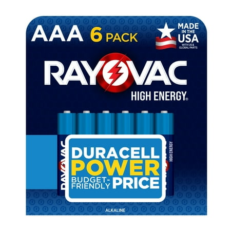 Rayovac High Energy AAA Batteries (6 Pack), Triple A Batteries