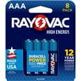 thumbnail image 1 of Rayovac High Energy AAA Batteries (8 Pack), Triple A Batteries, 1 of 9