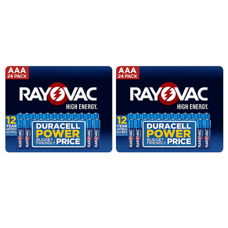 Rayovac High Energy AAA General Purpose Batteries, 48 Count (2 x 24 Pack), Long-Lasting Alkaline Power
