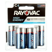 Rayovac High Energy C Batteries (4 Pack), Alkaline C Cell Batteries