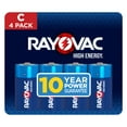 thumbnail image 1 of Rayovac High Energy C Batteries (4 Pack), Alkaline C Cell Batteries, 1 of 8