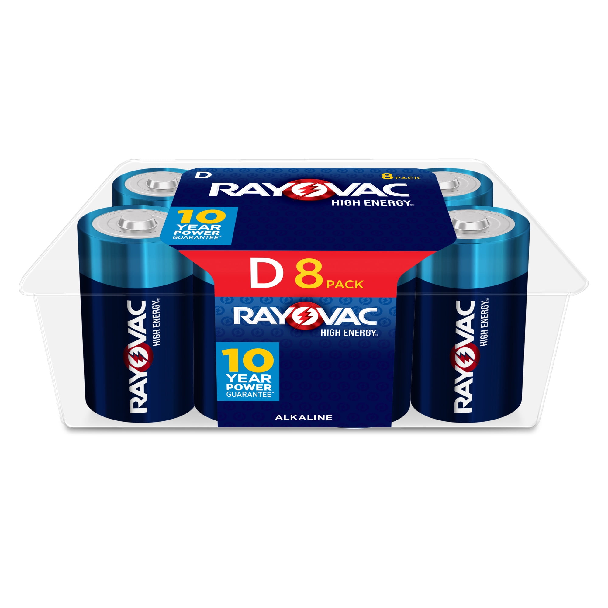 Rayovac High Energy D Batteries (8 Pack), Alkaline D Cell Batteries