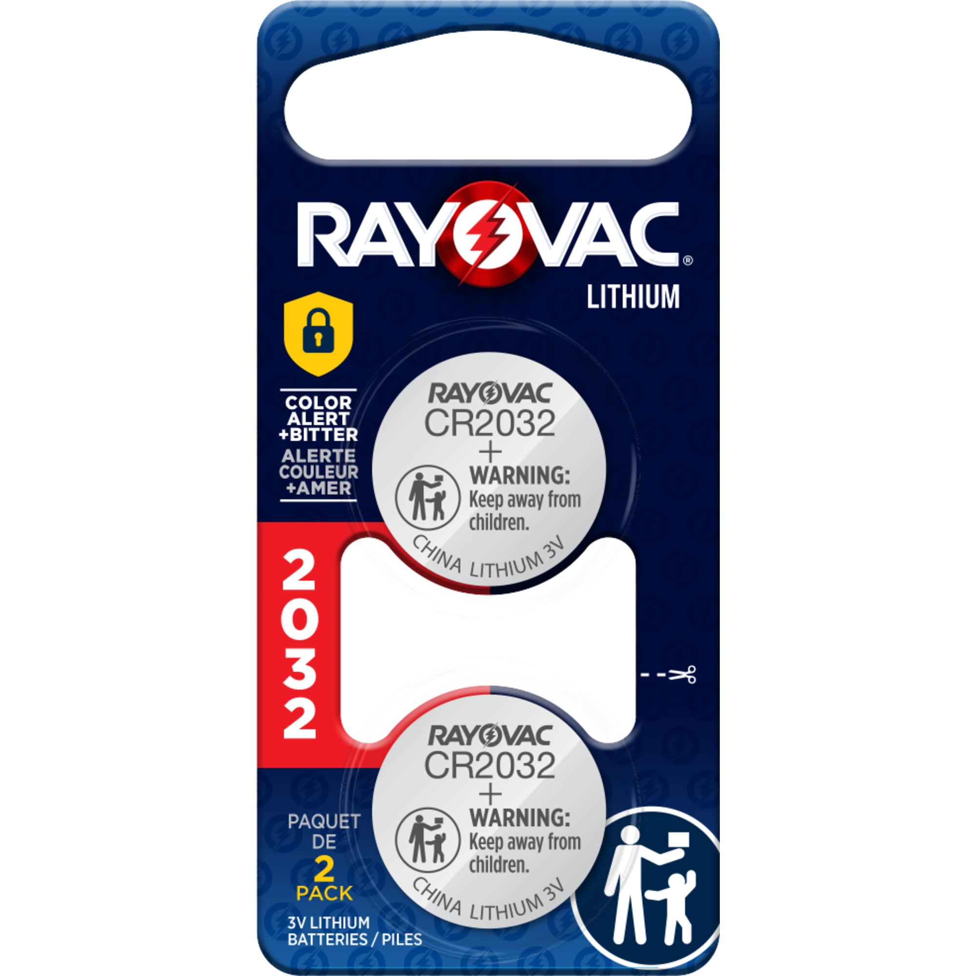 Rayovac Lithium Coin Cell Batteries, Size 2032, 3V, 2 Pack, For
